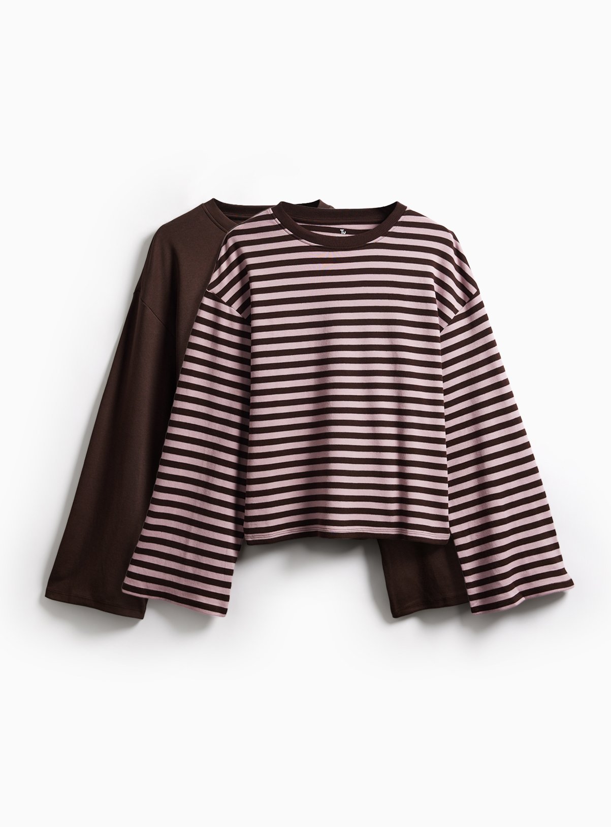 Ultimate Crew Neck Long Sleeve Tops 2-Pack 8 - Image 1 thumbnail